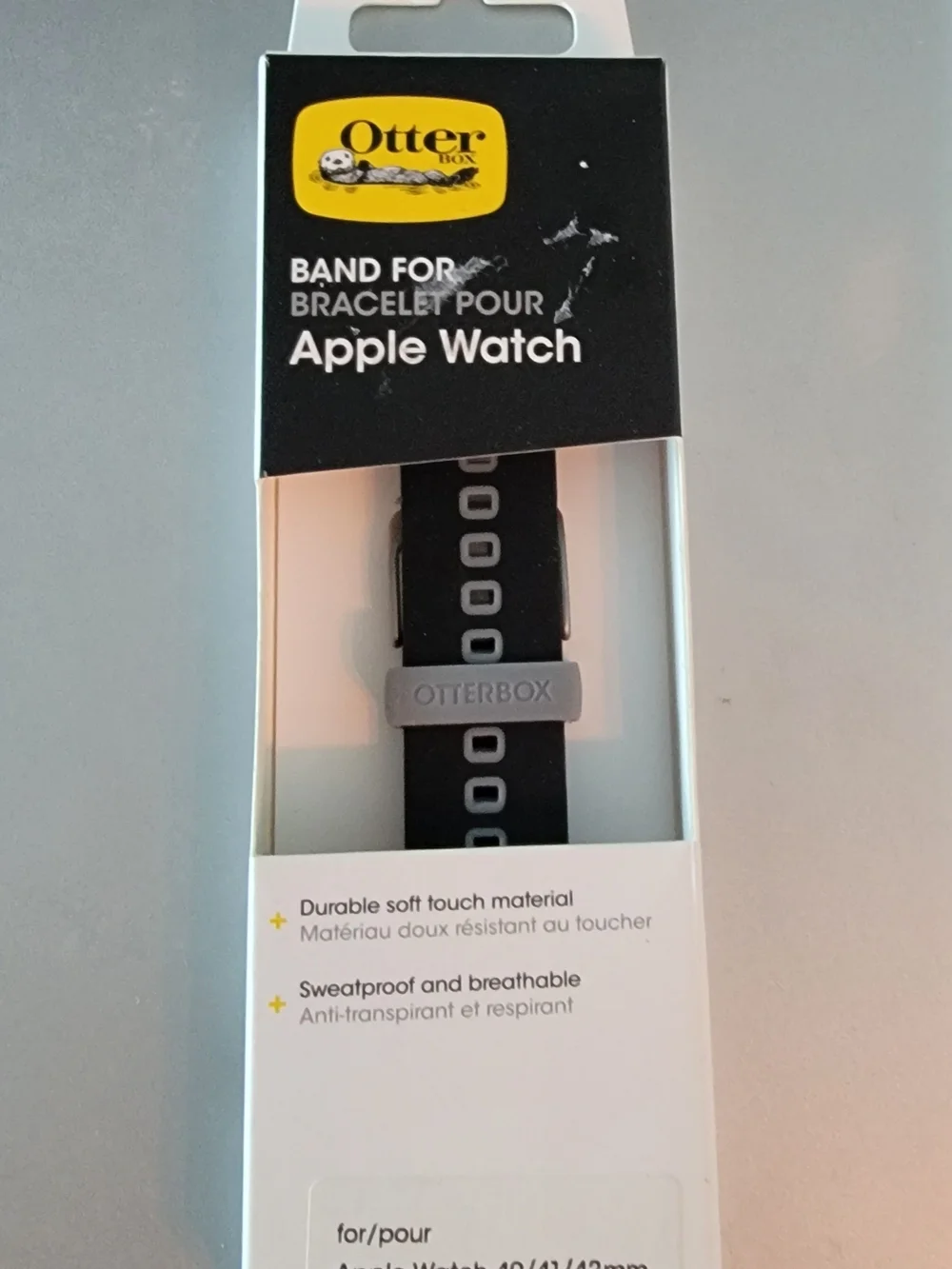 OtterBox Black and Gray Apple Watch Band – 40/41/42mm